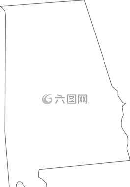 阿拉巴馬州,狀態(tài),地圖