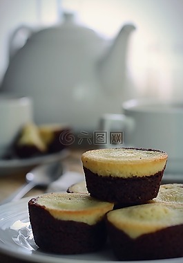 茶点,松饼,核仁巧克力饼