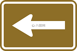 左,箭頭,跡象