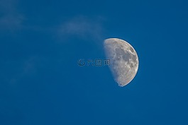 天空,月亮,空間