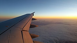 飛機,天空,云