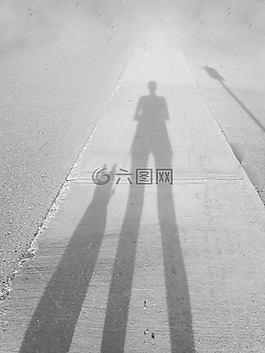人類,狗,人行道上