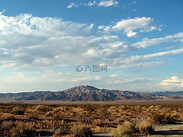山,天空,巖