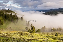 山,天空,岩