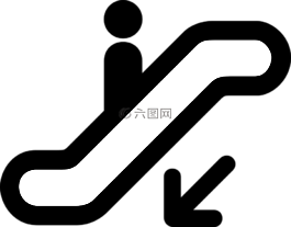 自動扶梯,向下,運輸