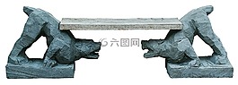 銀行,狗銀行,木雕