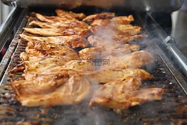 鸡,烧烤,夏天