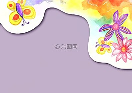 水彩,紙,背景