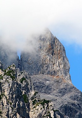 奧地利,山,阿爾卑斯山