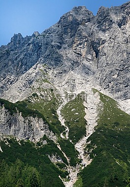 奧地利,山,阿爾卑斯山