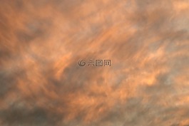 背景,云,橙色