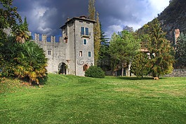 城堡,草,樹
