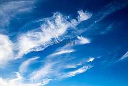 云,卷云,蓝色