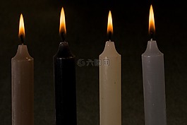 蠟燭,光,燭火