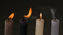 蠟燭,光,燭火