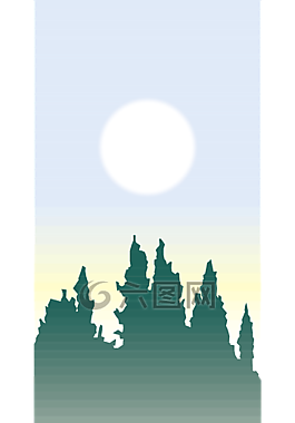 側(cè)影,樹,太陽(yáng)