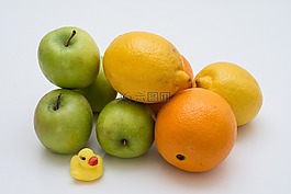 檸檬,橙色,蘋果