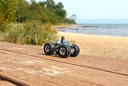玩具,汽車,湖