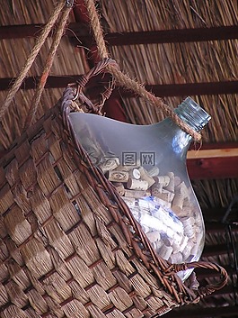 瓶,壇子,柳條