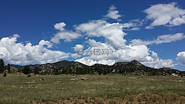 喬治湖,山,云