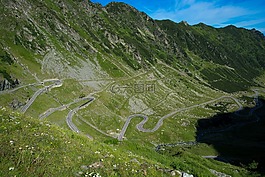 羅馬尼亞,transfagarasan,山世界