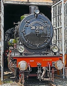 蒸汽機車,機車棚,schuppentor