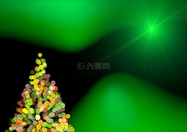 圣誕樹,綠色,結構