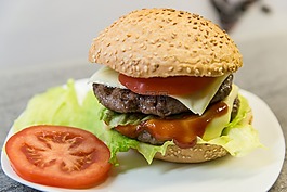 食品,碎的肉,漢堡