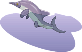 水,紫色,魚