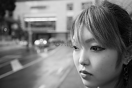 肖像,女孩,脸
