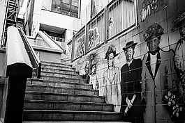 楼梯,城市,涂鸦