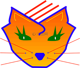 貓,數(shù)字,臉