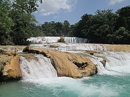 cascadas這個德阿瓜阿蘇爾,墨西哥,naturaleza