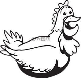雞,母雞,快樂