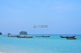 海,天空,藍色