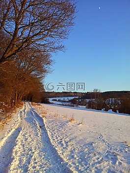 冬天,雪,westerwald