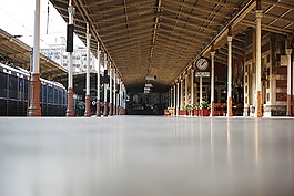 架構(gòu),站,火車