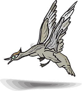 灰色,鳥,鴨
