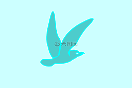 鳥,藍色,飛行