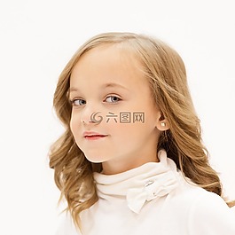 女孩,年輕,藍色