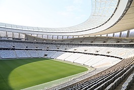 足球場,坐,大球場