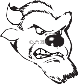 頭,素描,憤怒