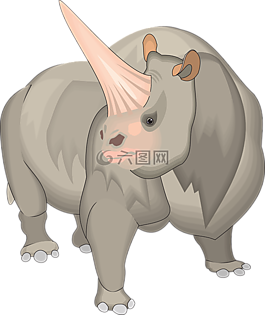大,號(hào)角,動(dòng)物