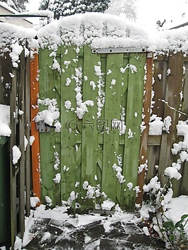 雪,花園,性質