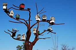 鳥屋,鋼樹,雕塑