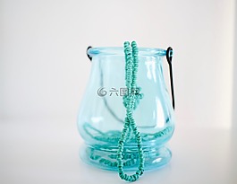 彩色的玻璃,項(xiàng)鏈,藍(lán)色
