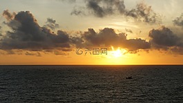 日落,太陽,光