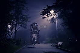 黑暗,自然,光