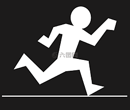男子,運行,人