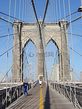 布魯克林大橋,紐約,暫停